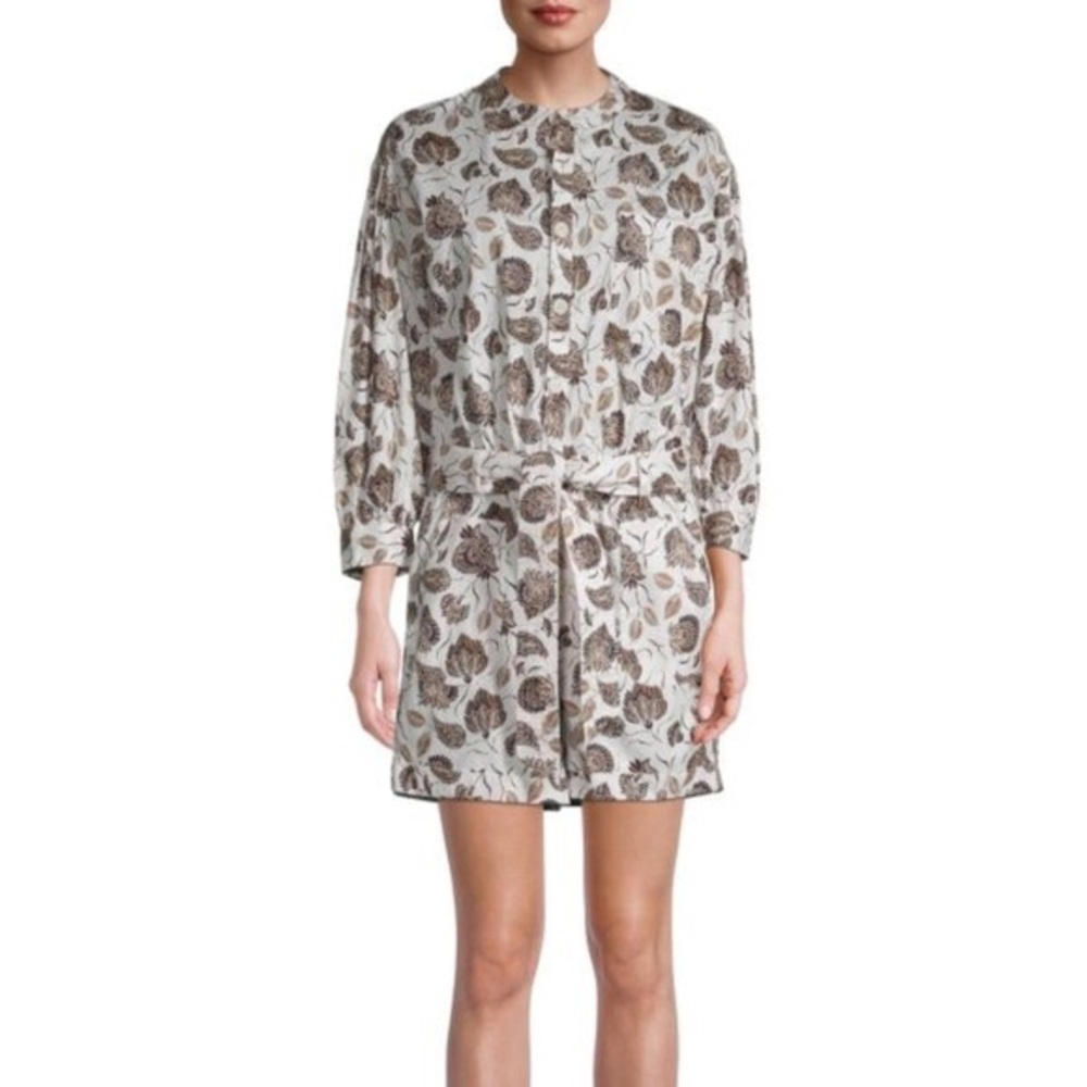 NWT Rebecca Minkoff Sammie Tie Front Floral Romper
